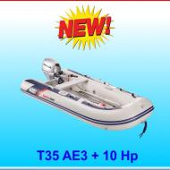 Tender T35AE pagliolo alluminio con motore 10 Hp