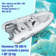 Honwave TB 400 tessuto gommato carena in vetroresina